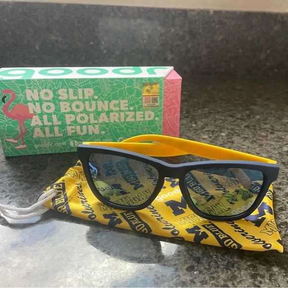 University of Michigan “Maize & Blue Sunglasses by goodr - Picture 1 of 6